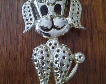 Vintage Torino Poodle Earring Holder from the 70s