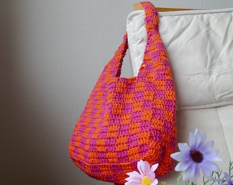 Checkerboard crochet bag PATTERN