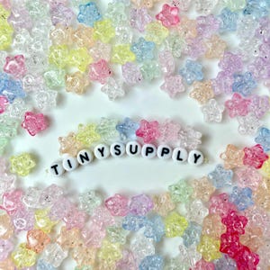 10 mm Acryl-Sternperle in Pastellglitzer-Bonbonfarben