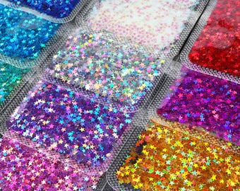 3MM Holographic Star Shape Themed Glitter Confetti (2G Bag)