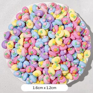 FAKE Pineapple Dessert Themed Flatback Cabochons (Random Mix, 1.6CM x 1.2CM)