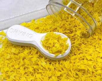 Rayo amarillo de 5 mm, chispas de arcilla polimérica Sky (NO COMESTIBLE) D33-21