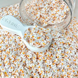 FAKE 5MM/10MM White Bunny Carrot,Animal Polymer Clay Sprinkle (NOT EDIBLE) D2-08