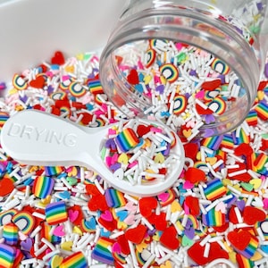 FAKE Rainbow Pride Themed, Sky Polymer Clay Sprinkle Mix (NOT EDIBLE) D47-02