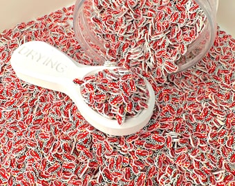 Red Firetruck Polymer Clay Sprinkle (NOT EDIBLE, 5MM/10MM) D23-21/30