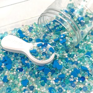 Blue Dream Translucent Pearls Polymer Clay Sprinkle Mix (NOT EDIBLE) D4-31