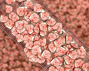 5 MM Rosa Milk Box Drink Polymer Clay Sprinkle (NICHT ESSBAR) D20-01