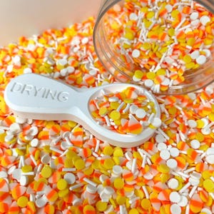 Halloween Candy Corn Themed Polymer Clay Sprinkle Mix (NOT EDIBLE)  D43-17