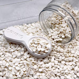5MM White Round Circle Disc Polymer Clay Sprinkle (NOT EDIBLE) D17-13