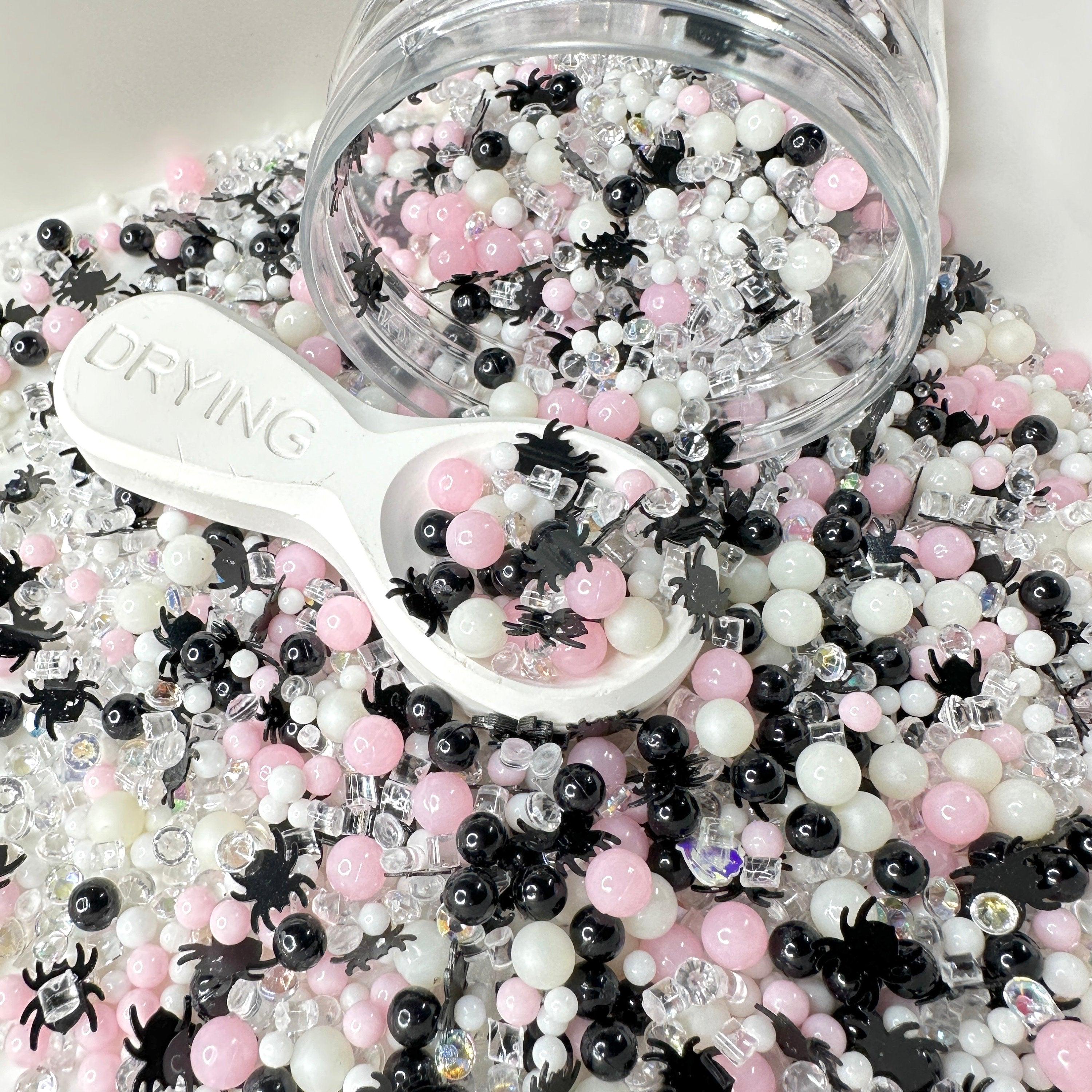 FAKE Pink Spinnengift, Halloween Polymer Clay Sprinkle Mix (NICHT ESSBAR) D26-10