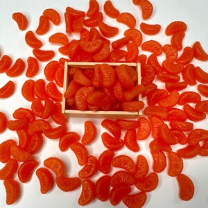 FAKE Tiny Dollhouse Fruits (Blueberry,Strawberry,Orange Slice, Raspberry,Cherry) image 16