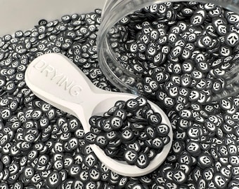 FAKE 5MM Scary Skeleton Mask, Halloween Polymer Clay Sprinkle (NOT EDIBLE) D5-16