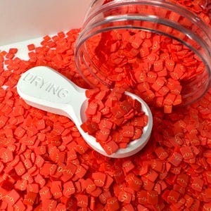Sobre rojo de 5 mm, decoración de arcilla polimérica para el Año Nuevo Lunar (NO COMESTIBLE) D9-23