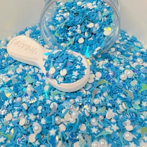 Blue Ocean Themed Polymer Clay Sprinkle (NOT EDIBLE) D37-20