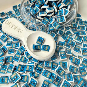 10MM Blue Notebook Polymer Clay Sprinkle (NOT EDIBLE) D52-21