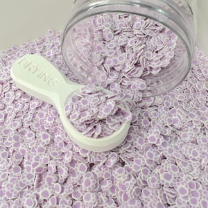 FAKE 5 MM Helllila Pfote, Tier Polymer Clay Sprinkle (NICHT ESSBAR) D45-08