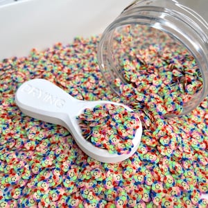 FAKE 5 MM Regenbogen Blume Polymer Clay Sprinkle (NICHT ESSBAR) D29-31