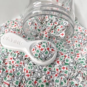 5 MM/10 MM Mix Mahjong Kakel Polymer Clay Strössel (EJ ÄTBART) D40-17/18