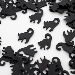 FAKE 15 MM Schwarze Katze, Tier Polymer Clay Sprinkle (NICHT ESSBAR) D24-32