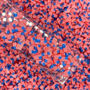 NEP 5 MM Amerikaanse vlag, vs polymeerklei (NIET EETBAAR) D36-03