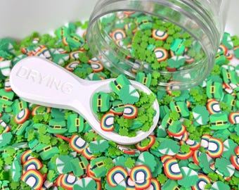 St. Patricks Day Shamrock Polymer Clay Sprinkle Mix (NOT EDIBLE)  D47-04
