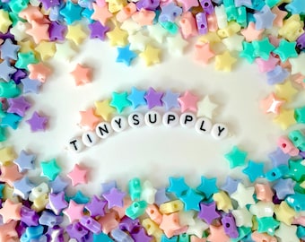 10MM Pastel Acrylic Star Beads for Jewelry Making