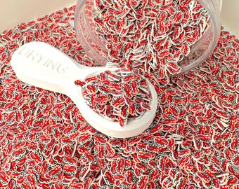 Red Firetruck Polymer Clay Sprinkle (NOT EDIBLE, 5MM/10MM) D23-21/30
