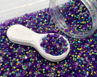 6MM Amethyst AB Rhinestones, Non-Hotfix, Flatback Rhinestone (D40-31)