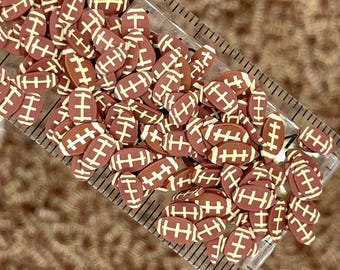 FAKE 5MM Football Sports Polymer Clay Sprinkles (NOT EDIBLE) D6-03