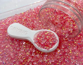 4MM/6MM Pink AB Rhinestones, Non-Hotfix, Flatback Rhinestone