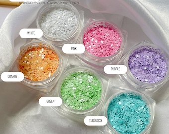 1MM Neon/Macaron Star Glitter Confetti (3G Jar)