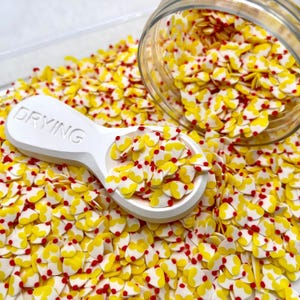 Arcilla polimérica falsa para cupcakes de 5 mm de color amarillo (NO COMESTIBLE) D15-15