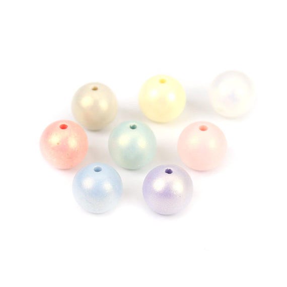 1.200 Silberfarbene Acrylperlen, 6 Mm Rund – Glänzend, Mit 1 Mm Loch Für Schmuck & Bastelprojekte