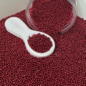 FALSA Perla Rosso Vino 2 MM (NON COMMESTIBILE) D40-16