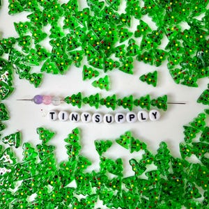 10MM Christmas Tree Bead, Festive Holiday Themes