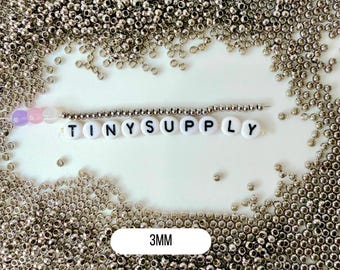3MM/4MM/5MM/6MM/8MM Silver Round 304 Stainless Steel Spacer Beads
