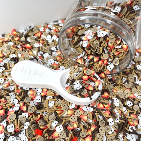 S'mores Campfire Themed, Food Polymer Clay Sprinkle Mix (NOT EDIBLE) D46-08
