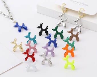 Metal Balloon Animal Dog Charm (23MM x 17MM)