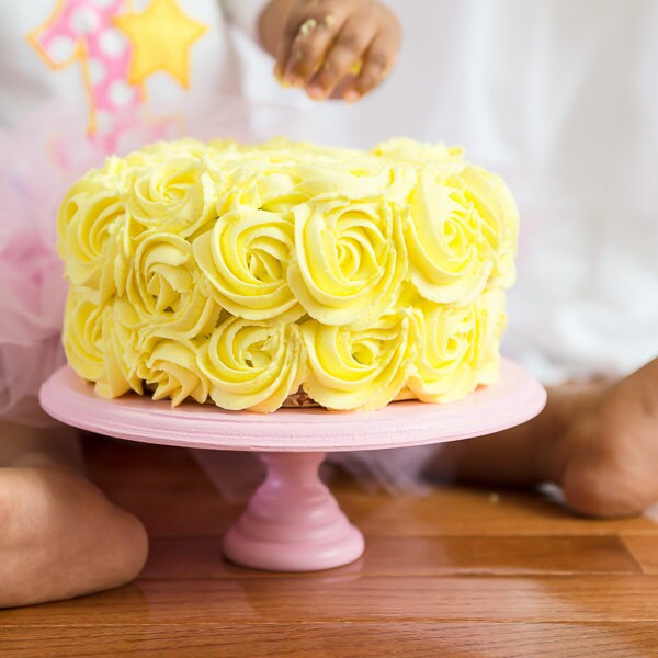 8 inch Wood cake stand pedestal donut stand choose your color smash cake stand 1st birthday