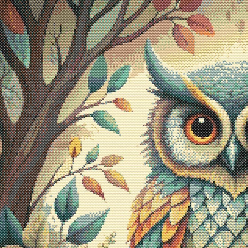 Intricate owl design perfect for this that love a full coverage pattern.