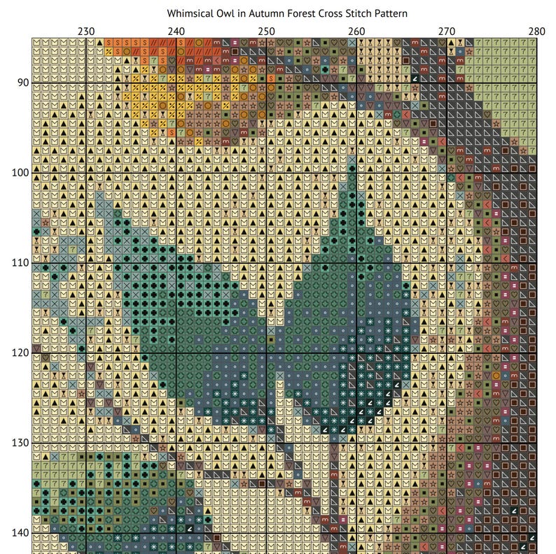 Complete color pattern included in your instant downloadable pattern