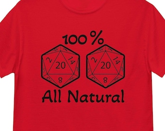 Natural 20 D&D Shirt | Tabletop RPG Dice Gamer Tee | Critical Hit T-Shirt
