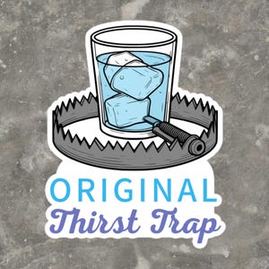 Durst Trap Aufkleber - Lustige Wasserflaschen Aufkleber für Tumber oder als Kindle Aufkleber