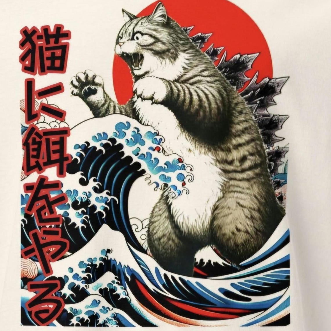 Funny Catzilla T-shirt – Japanese Kaiju Cat Art Graphic Tee - Etsy
