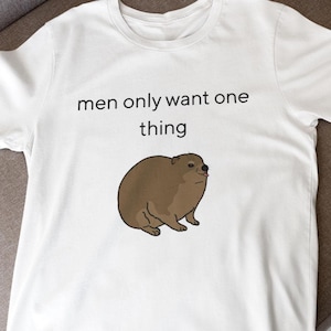 Funny Rock Hyrax Meme Unisex T-Shirt, Rock Hyrax Shirt, Cute Hyrax Tee, Silly Hyrax Tee, Hyrax Merch, Hyrax Awawa, Hyrax Lovers Gift