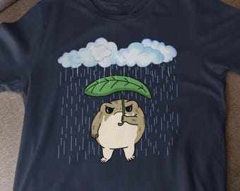 Camiseta unisex con diseño de rana de lluvia en un día lluvioso, rana de lluvia adorable, ranas de lluvia, rana de lluvia común, rana de lluvia del desierto, arte de ranas, regalo para amantes de las ranas