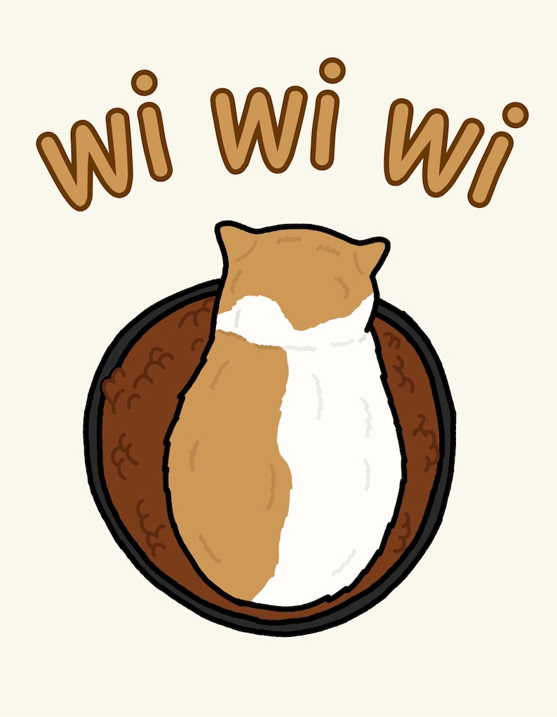 wi wi wi orange cat meme tee.