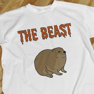Hyrax The Beast Unisex T-Shirt, Hyrax Shirt, Hyrax Print, Hyrax Art, Cute Hyrax, Angry Hyrax, Hyrax Meme, Angry Hyrax, Hyrax Awawa