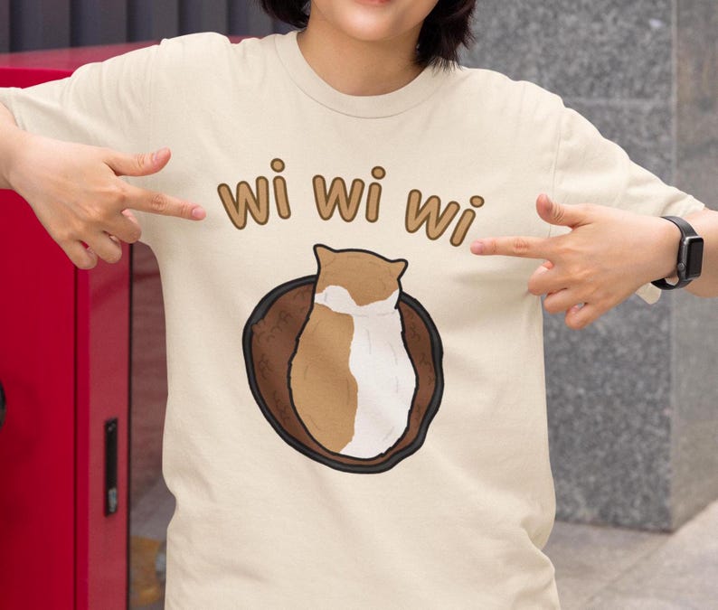 wi wi wi orange cat meme tee.