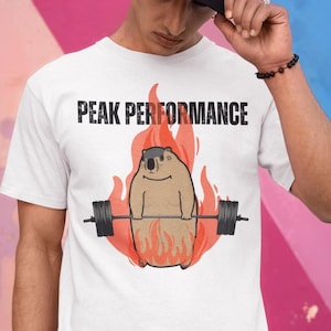 Marmot Gym Unisex T-Shirt, Groundhog Shirt, Marmot Memes, Gym Tee, Cute Marmot Tee, Marmot Gifts, Fitness Humor Shirt